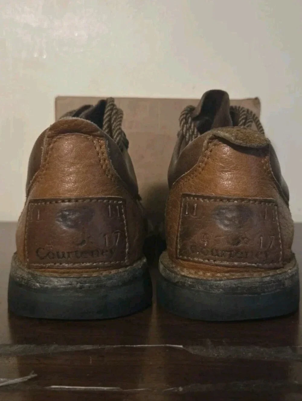 Vintage Courteney Safari Boots Brown Leather Men's Sz 11 UK 12 US Pre Owned
